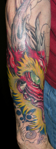 Tattoos - dragon sleeve - 16812