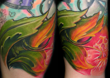 Tattoos - Glowing flower - 33225