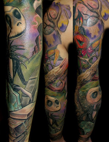 Tattoos - Nightmare sleeve backview - 24517