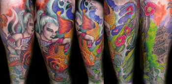 Tattoos - Kintaro and the koi - 27766