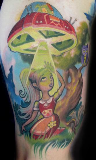 Tattoos - The girl and the UFO - 56388
