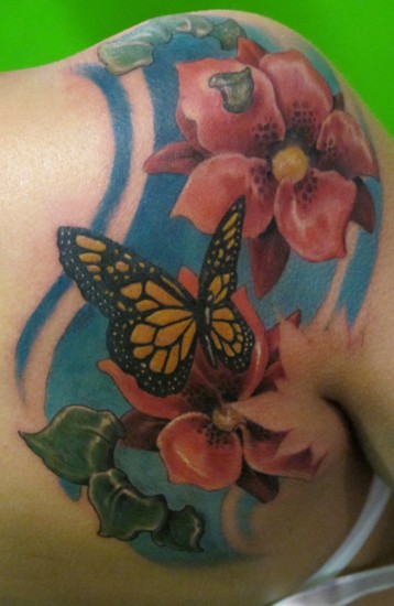 Tattoos - yellow butterfly - 50735