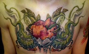 Tattoos - Heart with vines - 36355