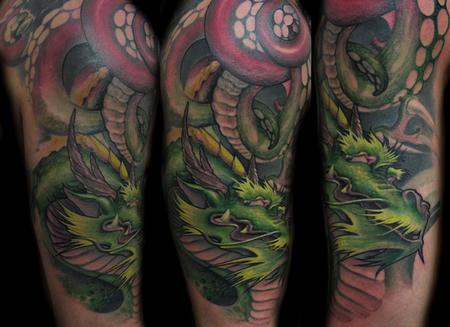 Tattoos - dragon octopus  - 62284