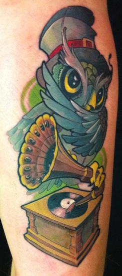 Tattoos - Gufo owly - 62318