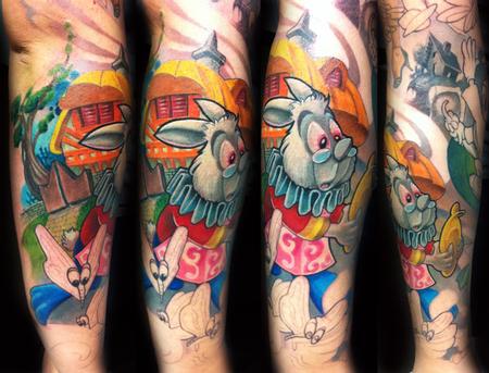 Tattoos - Bianconiglio,white rabbit - 62867