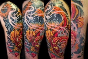 Tattoos - Koi dragon - 36336