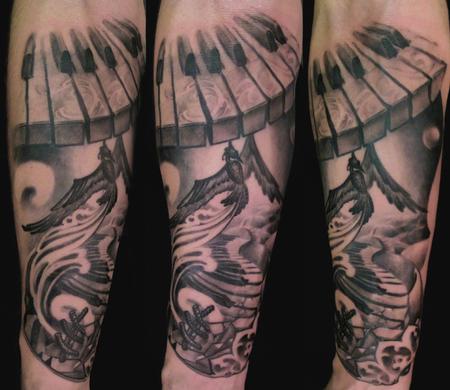 Tattoos - Piano phoenix - 62319