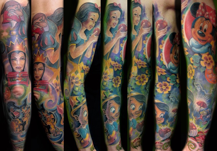 Rock River Tattoo Art Expo Tattoos Body Part Arm Sleeve Disney Sleeve