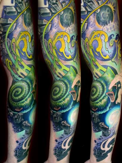 Tattoos - snails and planets - 56406