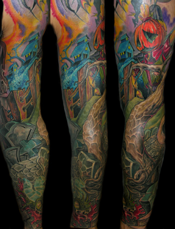 Tattoos - Nightmare sleeve - 24516