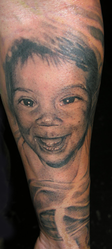 Tattoos - portrait cherub - 16857