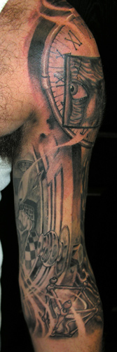 Tattoos - time sleeve - 16455