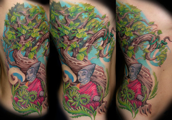 Tattoos - Buddha and a tree - 33229