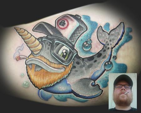 Tattoos - Norton the Narwhal - 64368