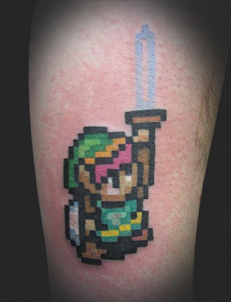 Tattoos - 16 Bit Link from Legend of Zelda - 61034
