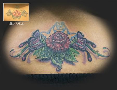 Tattoos - Rose and Butterflies Rework - 62247