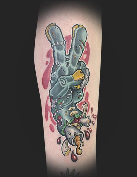 Tattoos - Zombie Peace Sign - 62653
