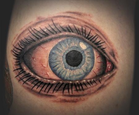 Tattoos - Realistic Blue Eye - 60643