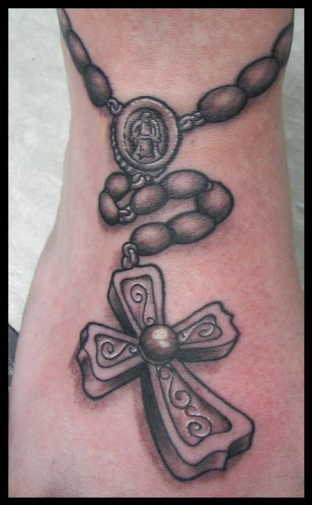 Tattoos - Cartoon style rosary - 60155