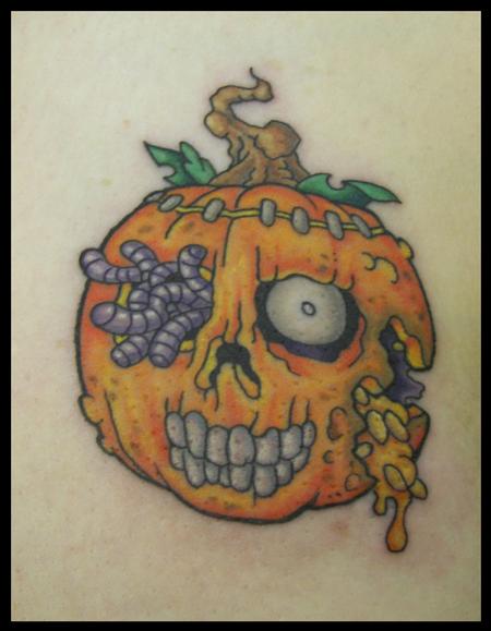 Tattoos - zombie pumpkin - 60152