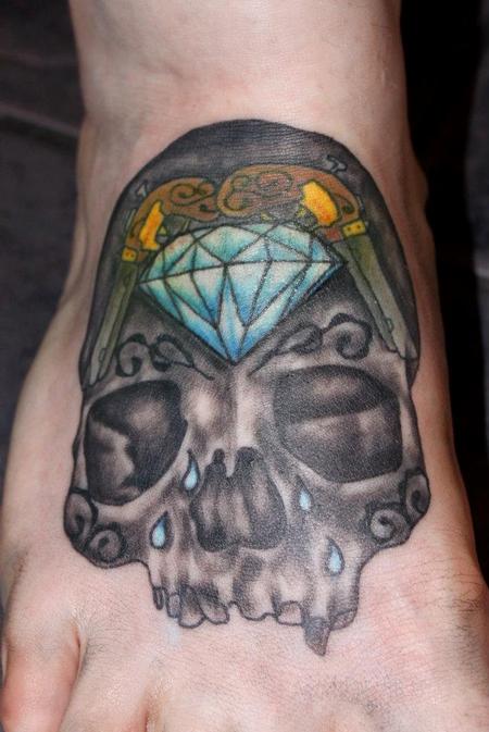 Tattoos - Sugar Skull Tattoo - 60517