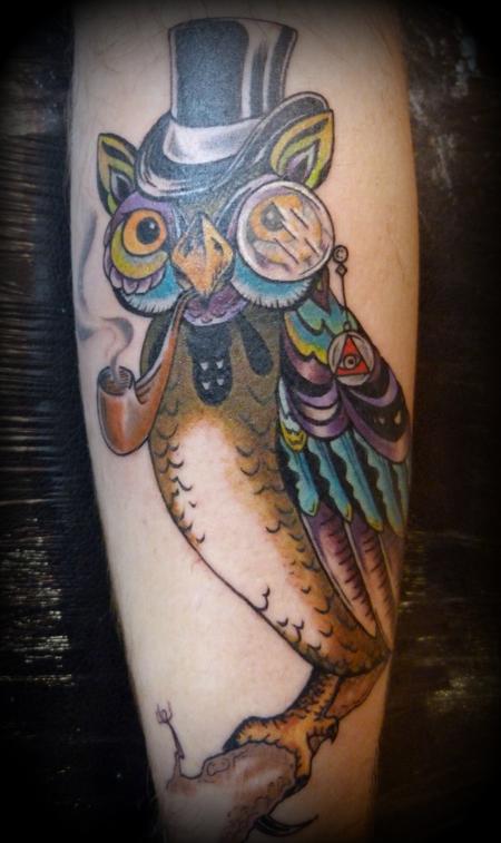 Tattoos - Here is an owl in a hat. Your argument is invalid. - 64007