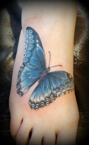 Tattoos - Max's blue butterfly - 64015