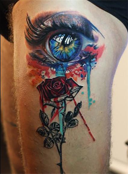 Venetian Tattoo Gathering : Tattoos : Nature : eye and rose, antonio ...