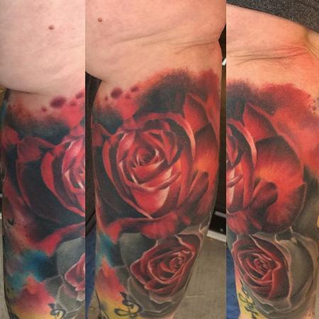 Tattoos - Realistic Rose - 126285