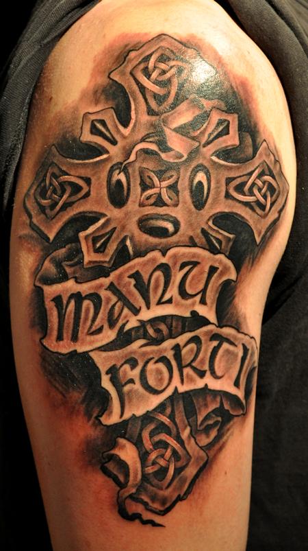 Irish Lettering Tattoo Designs 7
