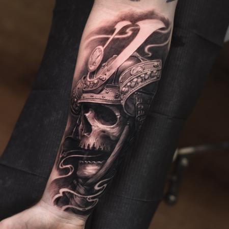 Tattoos - Samurai Skull Tattoo   - 136198