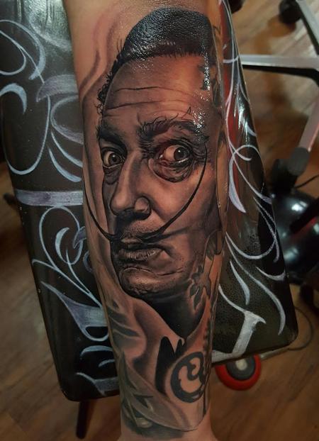 Tattoos - Salvador Dali Portrait  - 121707