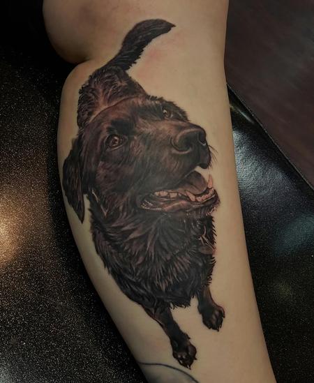 Tattoos - Realistic Dog - 121708
