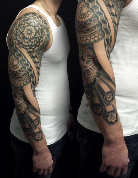 Tattoos - Geometric Sleeve - 115631
