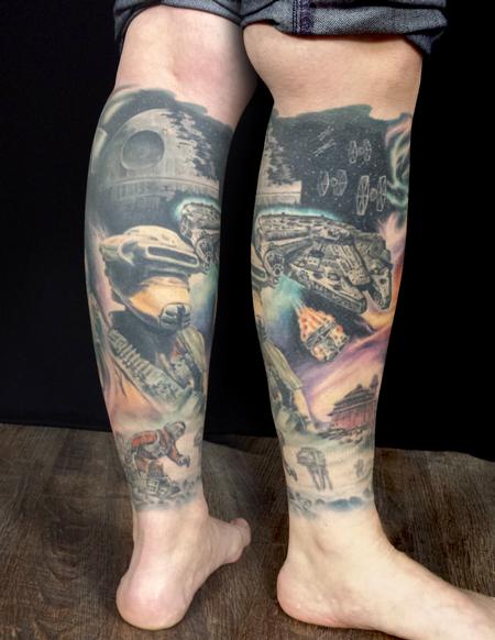 Tattoos - Star Wars leg sleeve - 115650