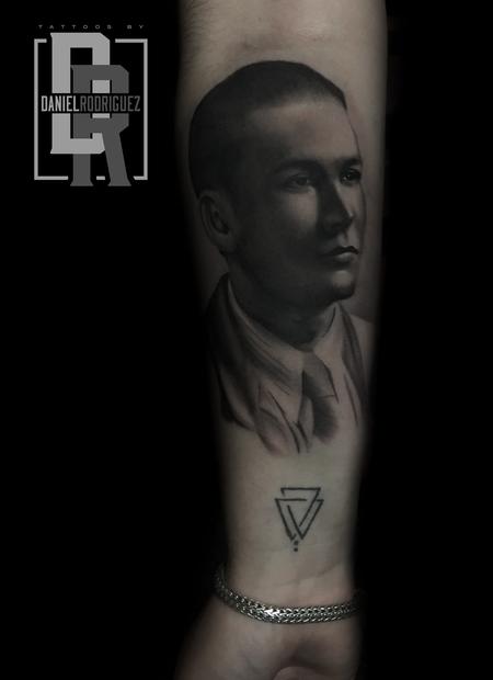 Tattoos - portrait of her grandfather - 128678