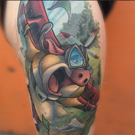 Tattoos - Flying Pig Tattoo - 139548
