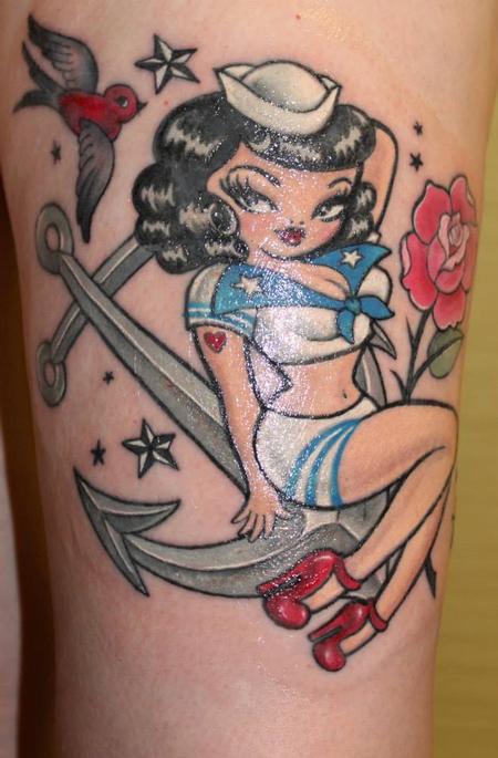 Tattoos - Sailor Pinup - 100682