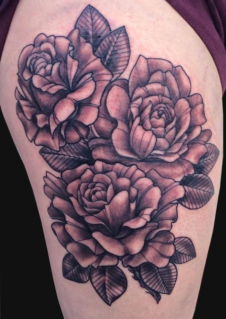 Tattoos - Rose tattoo - 92133 Rocko Tattoos