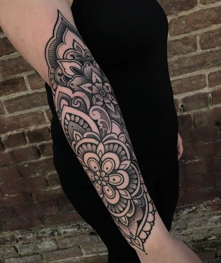 Tattoos - Ornamental mandala forearm  - 128658