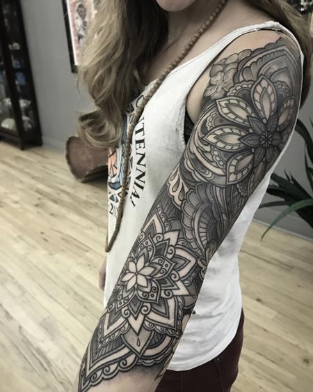 Tattoos - Mandala 3/4 sleeve  - 123100