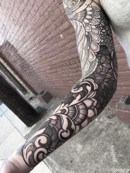 Tattoos - Ornamental inner arm sleeve tattoo  - 122283