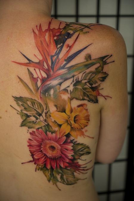 Tattoos - Watercolor flowers - 117661