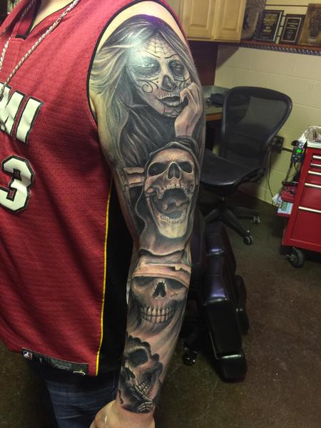 Tattoos - Skull evil - 101425