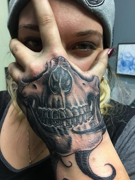 Tattoos - skull face - 124926