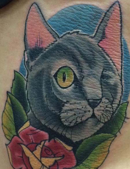 Tattoos - rosie the one eyed cat - 109201