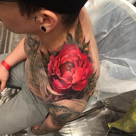 Tattoos - Flower on Shoulder - 121861