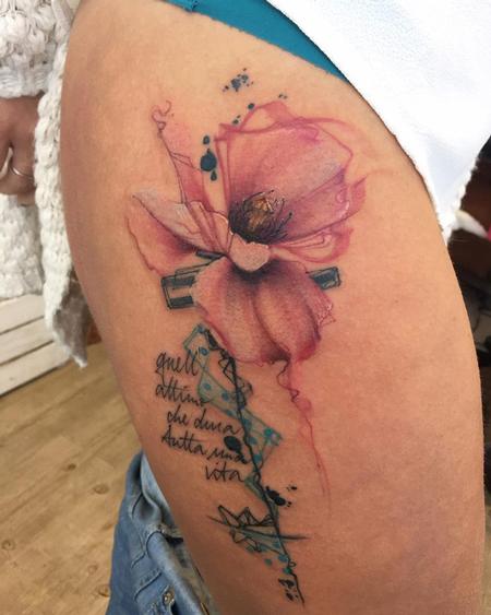 Tattoos - flower - 126328