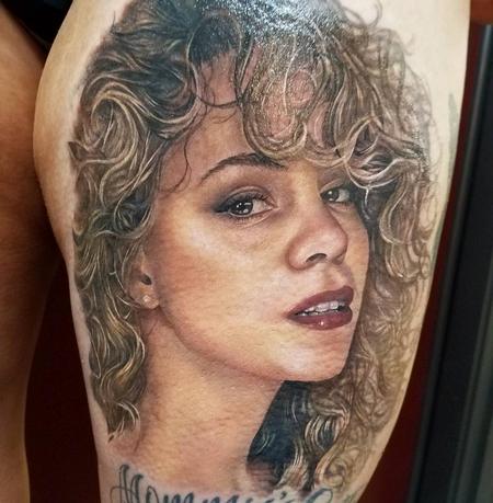 Tattoos - mariah carey portrait tattoo - 128456
